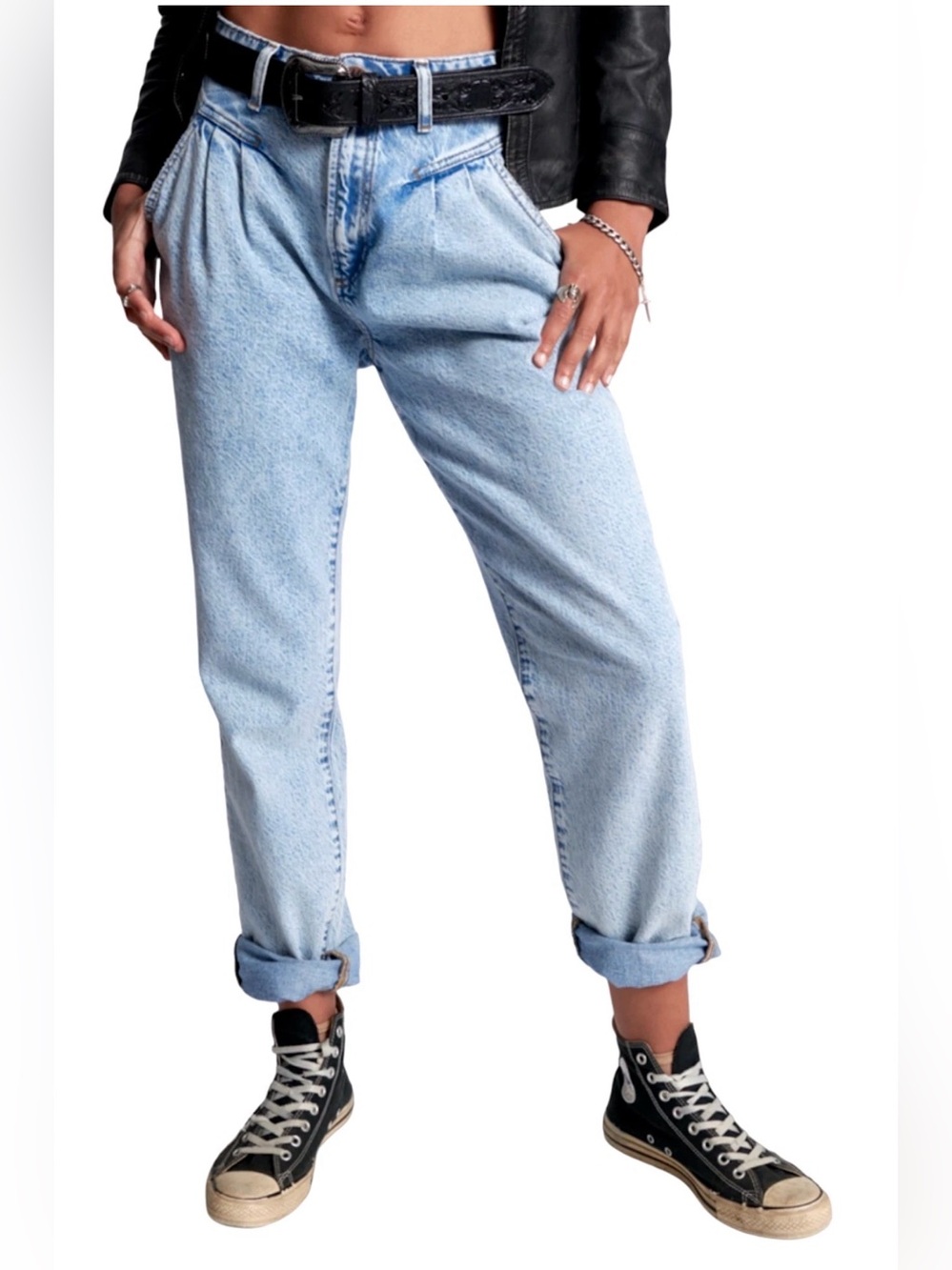 NEW ONE TEASPOON FREE PEOPLE STREET WALKERS 80'S JEANS IN KANSAS ACID SIZE 28